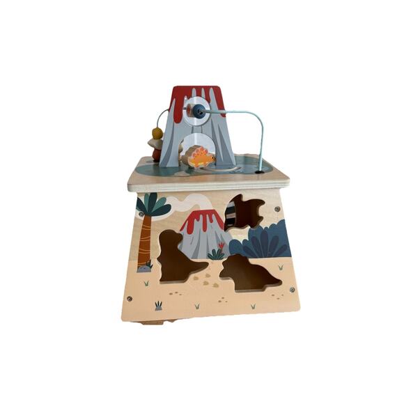 Jarod Dino Dinosaur Shape Sorter Wood Multi Activity Volcano (No Dino Shapes) - Picture 3 of 5